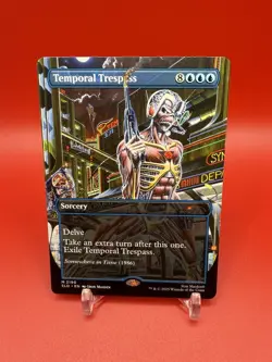 MTG Temporal Trespass 2190 Secret Lair Drop Series Iron Maiden Album Art NM - Image 1