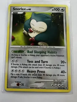 Pokemon TCG Snorlax Rising Rivals 81/111 Regular Common - Image 1