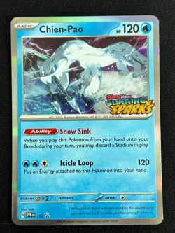 ✨ Chien-Pao SVP 152 (Prerelease Black Star Promo) Surging Sparks Near Mint - Image 1