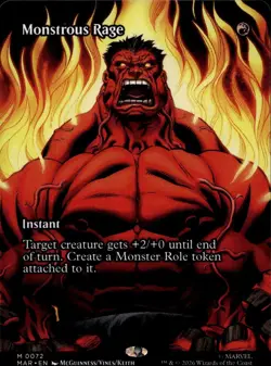 Monstrous Rage (Borderless) M Marvel Universe Eternal-Legal 72 NM - Image 1