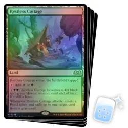 FOIL RESTLESS COTTAGE X4 Wilds Of Eldraine WOE Magic MTG MINT CARD - Image 1