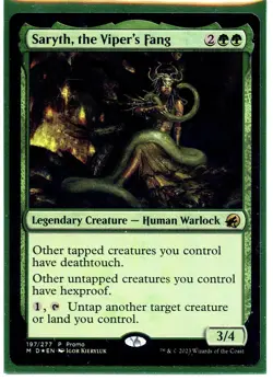 MTG - Saryth, the Viper's Fang #197/277 (PROMO) NM Foil - Image 1