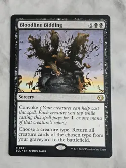 Bloodline Bidding | MTG ECL | Black Sorcery Convoke Tribal Reanimate Rare | NM - Image 1