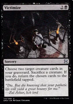 MTG Victimize Eternal Masters EMA #113 Uncommon NM Commander EDH Reanimator - Image 1