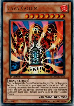 Yugioh Lava Golem SDMA-EN014 1st Edition Ultra Rare NM - Image 1