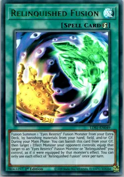 Yugioh Relinquished Fusion (Green) LDS1-EN049 1st Edition Ultra Rare NM - Image 1