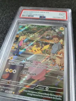 HOLD PSA MINT 9 - Pikachu 173/165 S&V 151 English Holo Illustration Rare Pokemon - Image 3