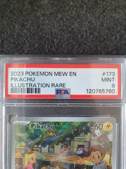 HOLD PSA MINT 9 - Pikachu 173/165 S&V 151 English Holo Illustration Rare Pokemon - Image 4