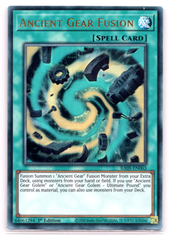 Ancient Gear Fusion - RA05-EN063 - Ultra Rare - 1st Edition - Yugioh - Image 1