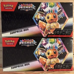 Pokemon TCG Prismatic Evolutions Surprise Box New Factory Sealed LOT OF 2 - Image 1