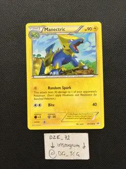 Pokemon XY Roaring Skies - Manectric - 25/108 - Uncommon Non Holo - M/NM - Image 1