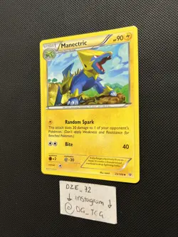 Pokemon XY Roaring Skies - Manectric - 25/108 - Uncommon Non Holo - M/NM - Image 3