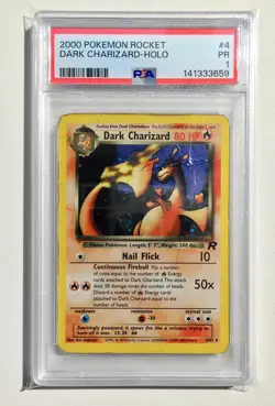 🔥 PSA 1 POOR DARK CHARIZARD HOLO RARE | TEAM ROCKET UNLIMITED 4/82 🔥 - Image 1