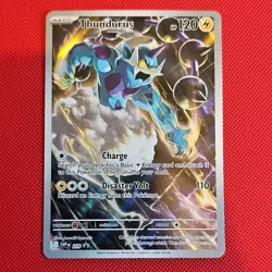 Pokemon TCG Thundurus SVP Promo Holo 209 English Basic Lightning HP120 - Image 1