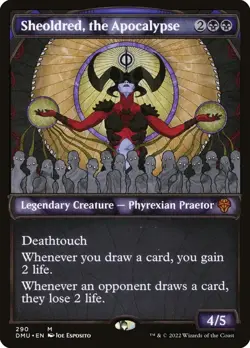 Sheoldred, the Apocalypse (Showcase) Dominaria United Foil Playtest Card - Image 1