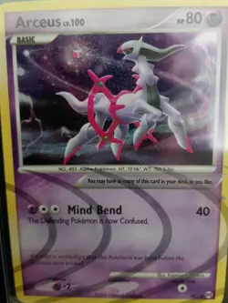 Arceus AR7/AR9 Holo LP Platinum Arceus 2009 Pokemon Card Rare Psychic - Image 1