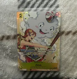 Bandai One Piece Card Game Zeus OP11-106 Special Rare Yellow Foil - Image 1