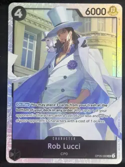 Rob Lucci (093) #OP05-093 Awakening of the New Era- One Piece Card TCG - Image 1