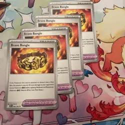 Pokemon TCG Playset - 4x Brave Bangle 080/086 White Flare Regular NM - Image 1