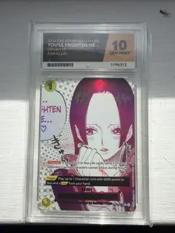 One Piece TCG OP14-118 Parallel Alt Art You'll Frighten Me! English Ace 10 - Image 1
