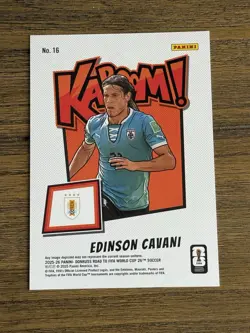 2025-26 Panini Donruss Road To FIFA World Cup Edinson Cavani Jumbo Kaboom! SP - Image 2