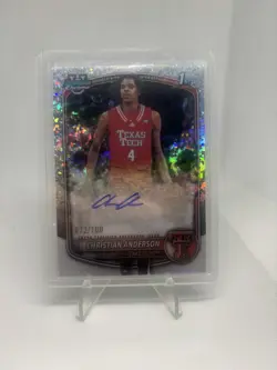 2025-26 Bowman Christian Anderson Chrome Auto Mini Diamond Refractor 1st #/100 - Image 1