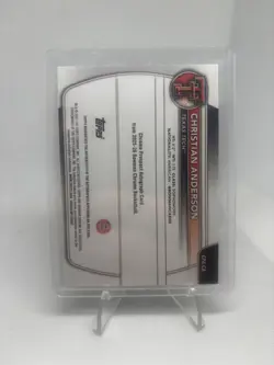 2025-26 Bowman Christian Anderson Chrome Auto Mini Diamond Refractor 1st #/100 - Image 2