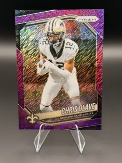 Chris Olave 2025 Panini Prizm #192 Purple Shimmer /15 - Image 1