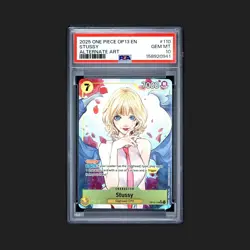 2025 One Piece Stussy Alternate Art OP13-110 Carrying On His Will PSA 10 - Image 1
