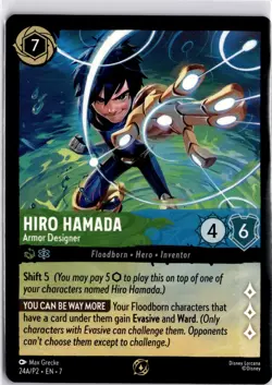 Hiro Hamada Armour Designer 24A/P2 Disney Lorcana Non Foil Participation Promo - Image 1