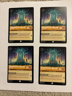 Grandmother Willow Ancient Advisor 13/204 Lorcana Winterspell Uncommon Set Of 4 - Image 1