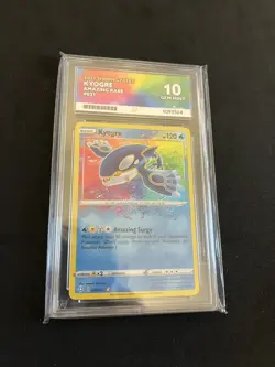 Amazing Rare Kyogre 021/072 ACE 10 GEM MINT Pokemon Cards Holo Shining Fates - Image 1