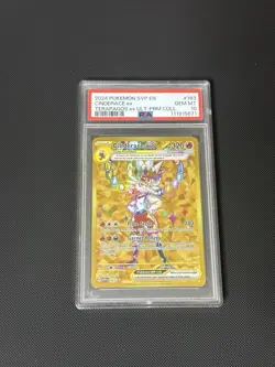 Pokemon PSA 10 Cinderace ex 163 SV: Scarlet & Violet Promo Cards Holo ENG 2024 - Image 1