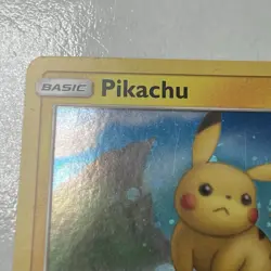Pokemon TCG SUN & MOON PROMO Pikachu SM183 Holo Rare Promo Light Swirl LP Card - Image 3