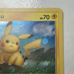 Pokemon TCG SUN & MOON PROMO Pikachu SM183 Holo Rare Promo Light Swirl LP Card - Image 4