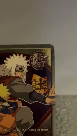 Naruto CCG Uzumaki & Jiraiya Master and Pupil 204 Super Rare Gold Foil Card - Image 4