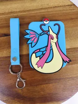 Milotic Pokemon Tcg Silicone Card Display Keychain Nintendo - Image 1
