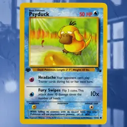 1999 Psyduck #53/62 1st Edition Fossil Set Non-Holo Pokemon Card ☆NM-Mint☆ #¹ - Image 1
