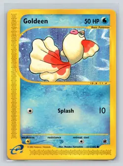Goldeen 111/165 Pokemon Expedition E Reader Series Vintage Card TCG NM 2002 - Image 1