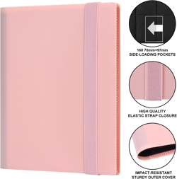 Geaoffice Trading Card Binder - 4 Pocket Card Collection Album Folder - 160 Side - Image 2