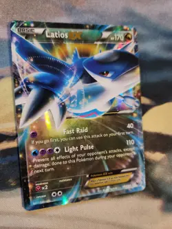 Latios EX 58/108 ROARING SKIES Pokemon Card Holo Rare Mint - Near Mint - Image 2