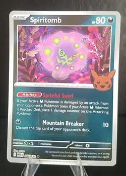 SPIRITOMB 087/132, REVERSE HOLO, STAMPED TRICK OR TREAT, POKEMON CARD (NM) - Image 1