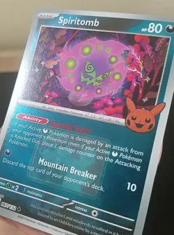 SPIRITOMB 087/132, REVERSE HOLO, STAMPED TRICK OR TREAT, POKEMON CARD (NM) - Image 4