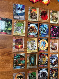 73 Bakugan Battle Brawlers Game Random Cards 50 Metal Cards, 23 Paper Cards Used - Image 4