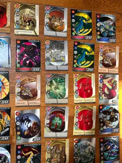 73 Bakugan Battle Brawlers Game Random Cards 50 Metal Cards, 23 Paper Cards Used - Image 5