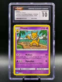 Pokemon TCG | Hypno 012/034 Trading Card Game Classic Holo | CGC Gem Mint 10 - Image 1