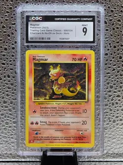 Pokemon TCG | Magmar 006/034 Trading Card Game Classic | CGC 9 - Image 1