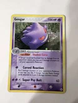 Pokemon TCG Gengar 5/92 Legend Maker Holo Card Played - Image 1