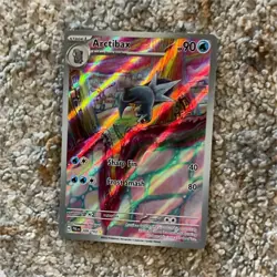 Pokemon Arctibax Holo Rare Dragon Card 209/193 Scarlet & Violet Paldea Evolved - Image 1