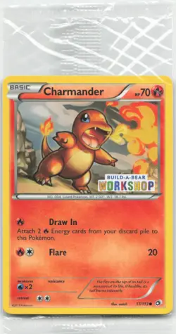 Charmander - 17/113 Sealed Build-A-Bear Workshop Promo Prokemon Card NM - Image 1